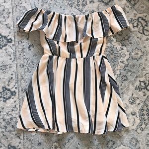 Off shoulder mini dress